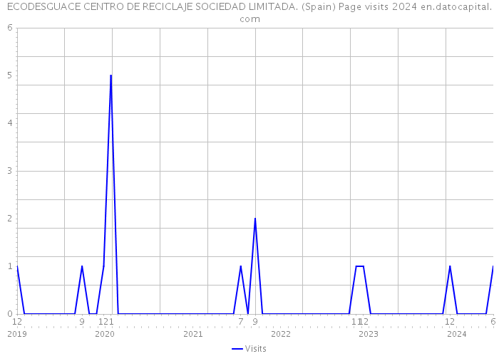 ECODESGUACE CENTRO DE RECICLAJE SOCIEDAD LIMITADA. (Spain) Page visits 2024 