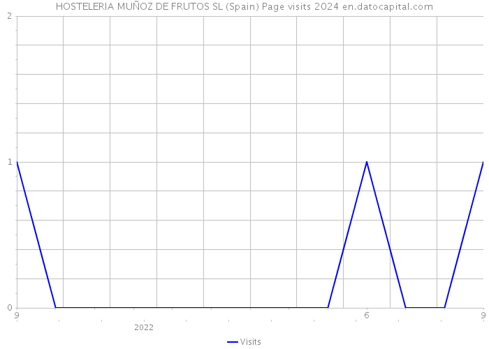 HOSTELERIA MUÑOZ DE FRUTOS SL (Spain) Page visits 2024 