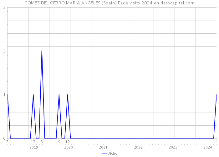GOMEZ DEL CERRO MARIA ANGELES (Spain) Page visits 2024 