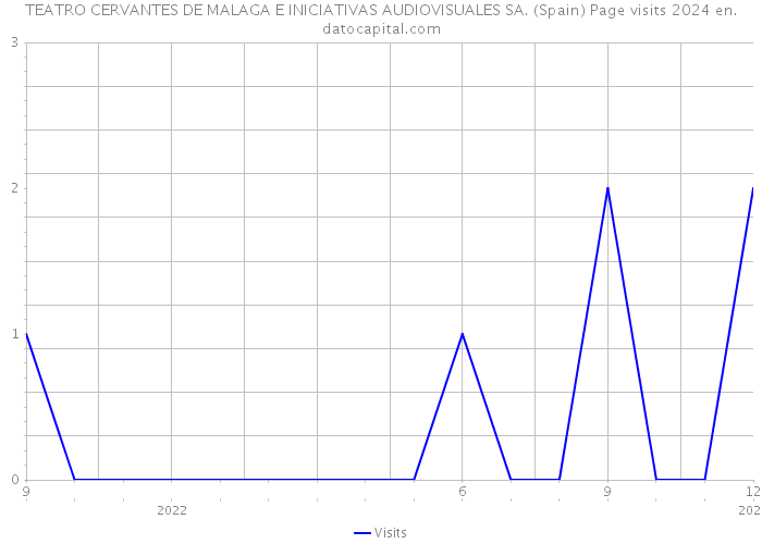 TEATRO CERVANTES DE MALAGA E INICIATIVAS AUDIOVISUALES SA. (Spain) Page visits 2024 