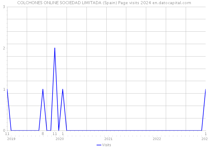 COLCHONES ONLINE SOCIEDAD LIMITADA (Spain) Page visits 2024 