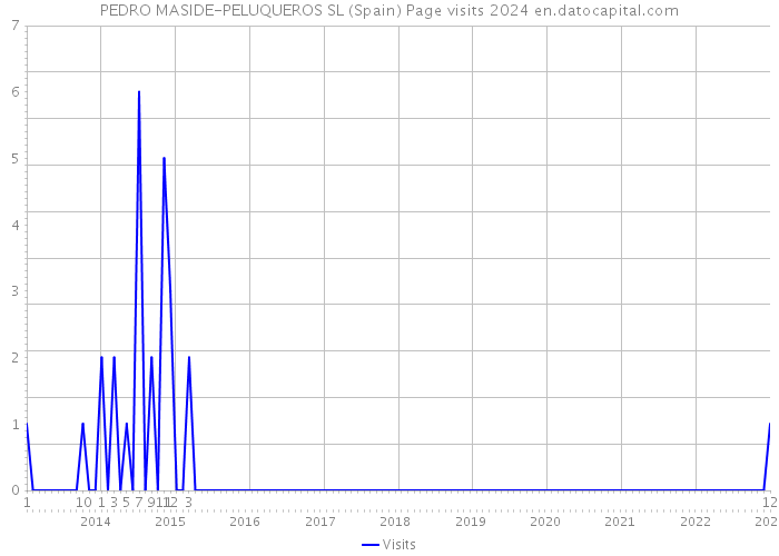 PEDRO MASIDE-PELUQUEROS SL (Spain) Page visits 2024 