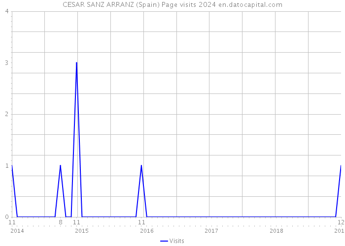 CESAR SANZ ARRANZ (Spain) Page visits 2024 