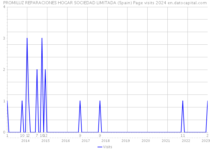PROMILUZ REPARACIONES HOGAR SOCIEDAD LIMITADA (Spain) Page visits 2024 