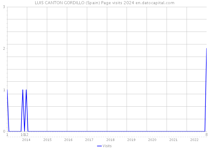 LUIS CANTON GORDILLO (Spain) Page visits 2024 