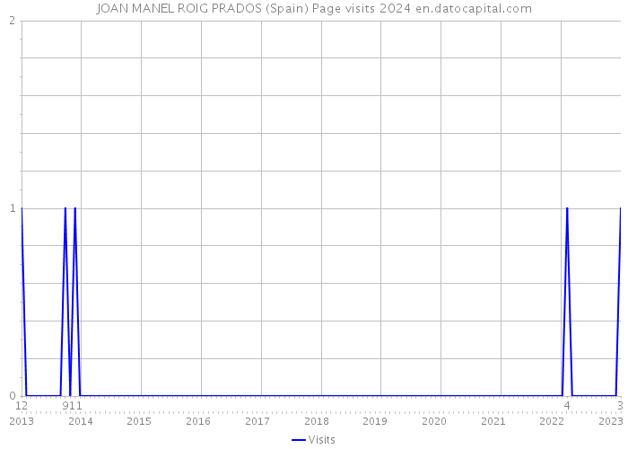 JOAN MANEL ROIG PRADOS (Spain) Page visits 2024 
