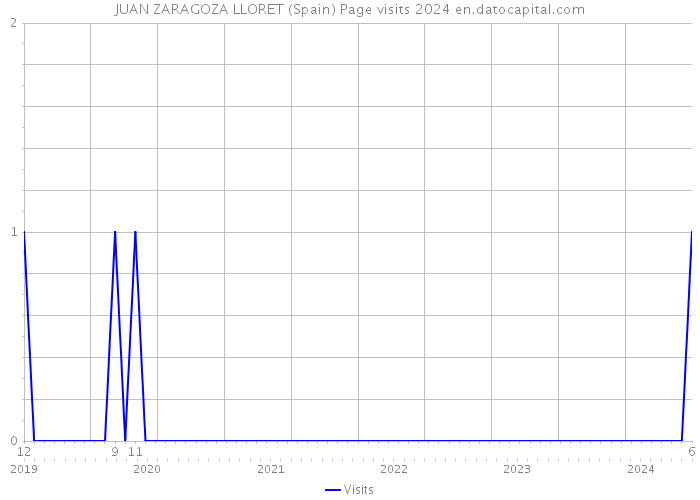 JUAN ZARAGOZA LLORET (Spain) Page visits 2024 