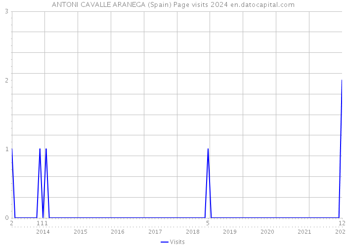 ANTONI CAVALLE ARANEGA (Spain) Page visits 2024 