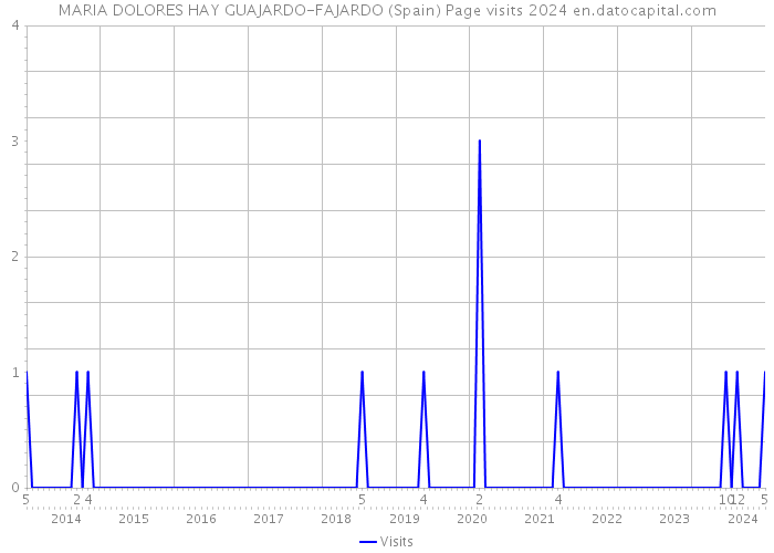 MARIA DOLORES HAY GUAJARDO-FAJARDO (Spain) Page visits 2024 
