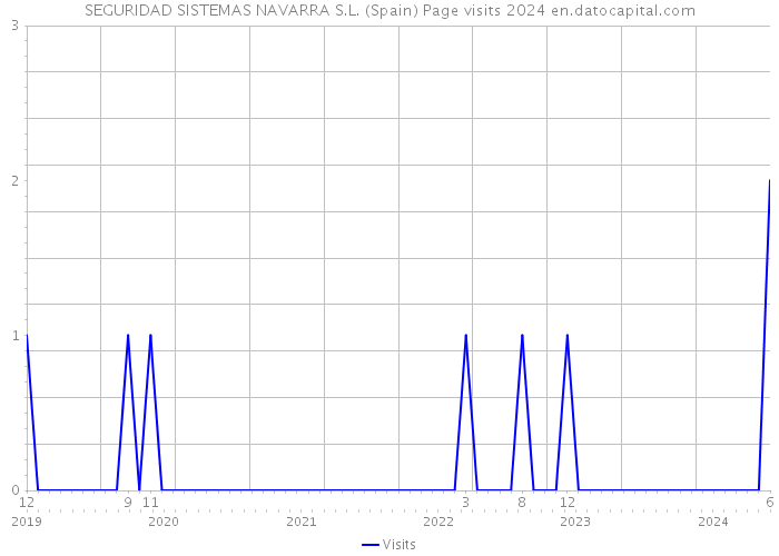 SEGURIDAD SISTEMAS NAVARRA S.L. (Spain) Page visits 2024 