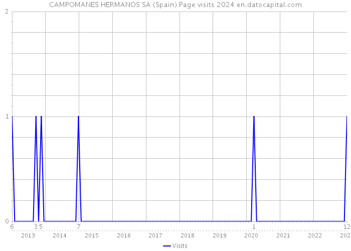 CAMPOMANES HERMANOS SA (Spain) Page visits 2024 