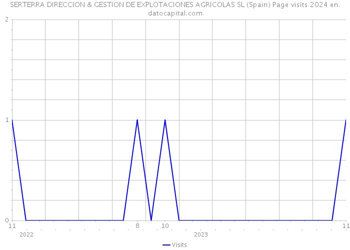 SERTERRA DIRECCION & GESTION DE EXPLOTACIONES AGRICOLAS SL (Spain) Page visits 2024 