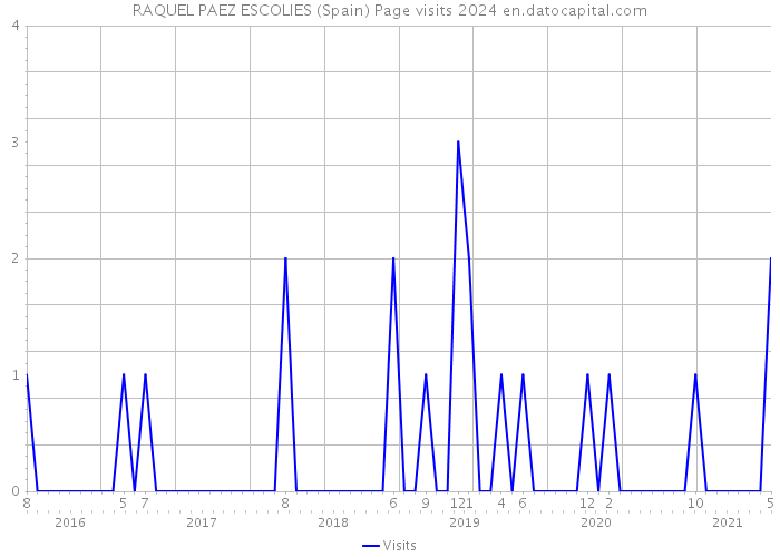RAQUEL PAEZ ESCOLIES (Spain) Page visits 2024 