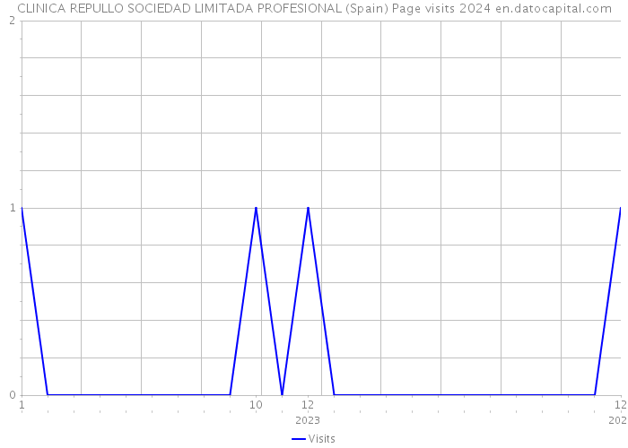 CLINICA REPULLO SOCIEDAD LIMITADA PROFESIONAL (Spain) Page visits 2024 