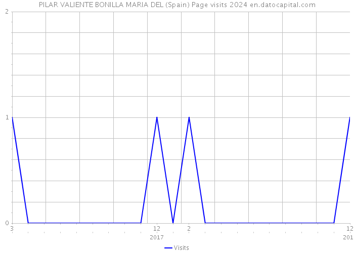 PILAR VALIENTE BONILLA MARIA DEL (Spain) Page visits 2024 