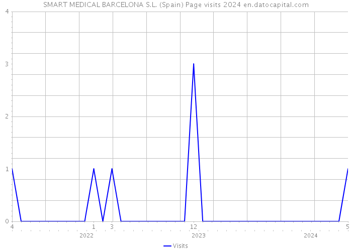 SMART MEDICAL BARCELONA S.L. (Spain) Page visits 2024 
