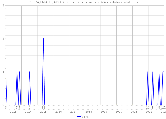 CERRAJERIA TEJADO SL. (Spain) Page visits 2024 