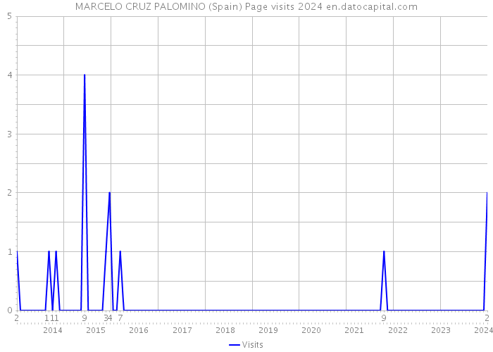 MARCELO CRUZ PALOMINO (Spain) Page visits 2024 
