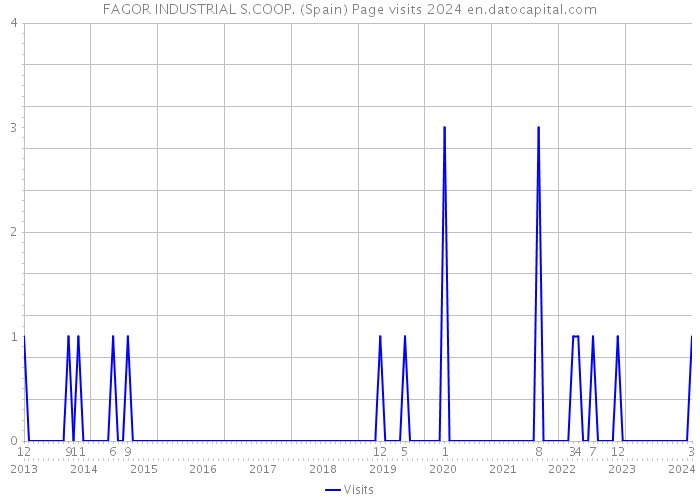 FAGOR INDUSTRIAL S.COOP. (Spain) Page visits 2024 