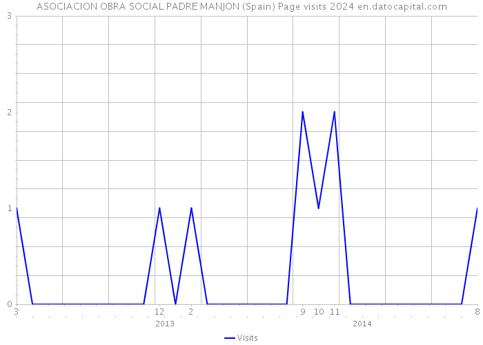 ASOCIACION OBRA SOCIAL PADRE MANJON (Spain) Page visits 2024 