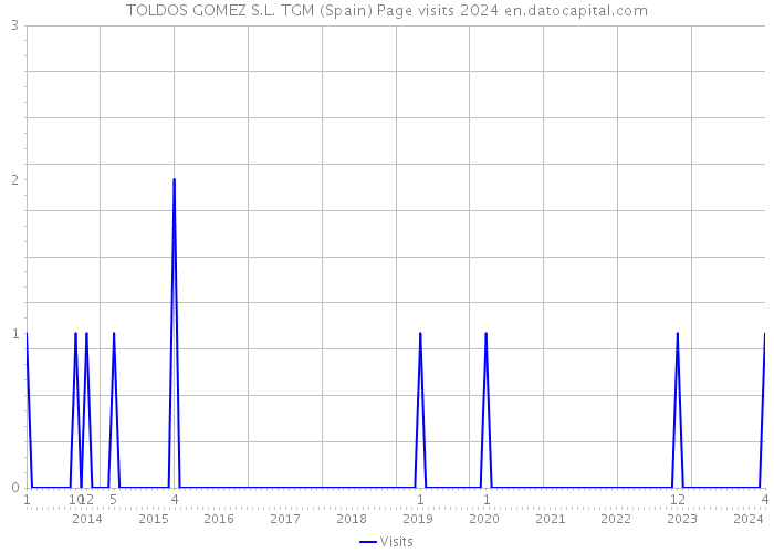 TOLDOS GOMEZ S.L. TGM (Spain) Page visits 2024 