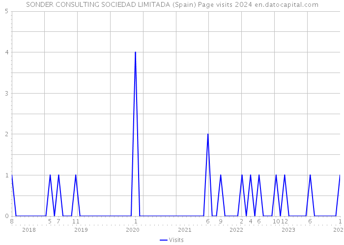 SONDER CONSULTING SOCIEDAD LIMITADA (Spain) Page visits 2024 