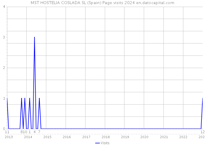 MST HOSTELIA COSLADA SL (Spain) Page visits 2024 