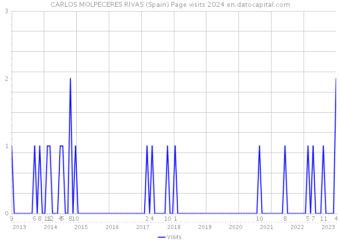 CARLOS MOLPECERES RIVAS (Spain) Page visits 2024 