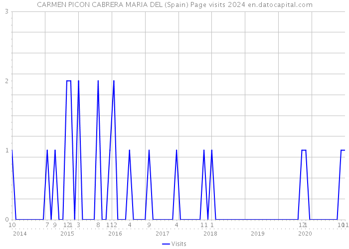 CARMEN PICON CABRERA MARIA DEL (Spain) Page visits 2024 