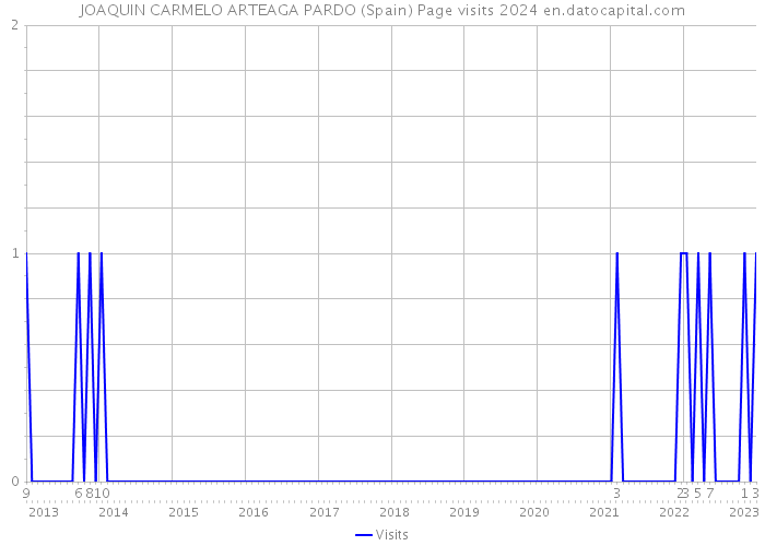 JOAQUIN CARMELO ARTEAGA PARDO (Spain) Page visits 2024 