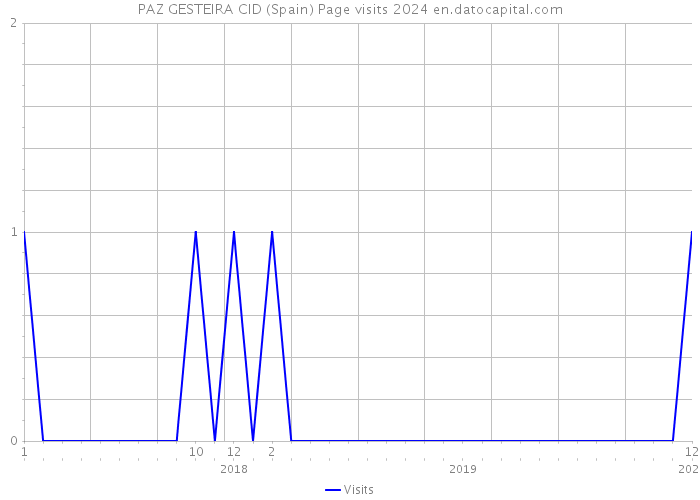 PAZ GESTEIRA CID (Spain) Page visits 2024 