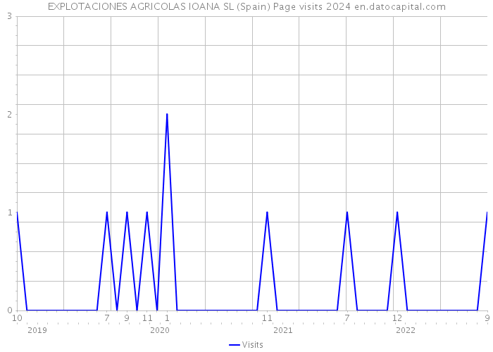 EXPLOTACIONES AGRICOLAS IOANA SL (Spain) Page visits 2024 