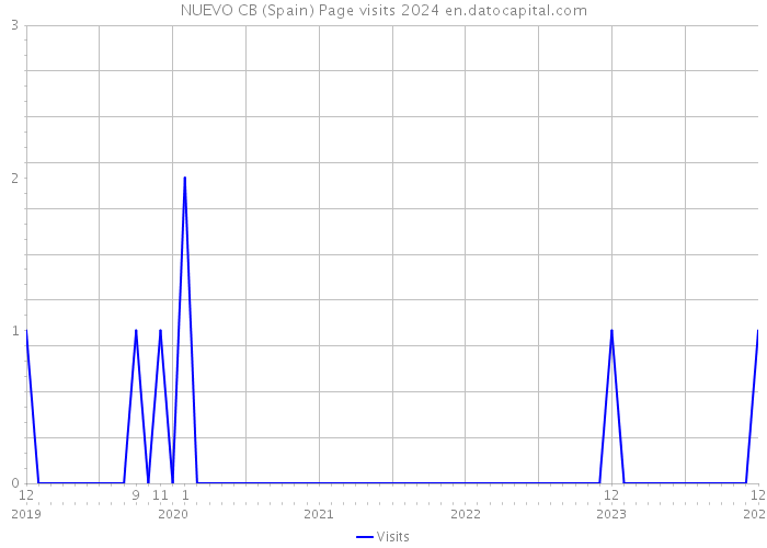 NUEVO CB (Spain) Page visits 2024 