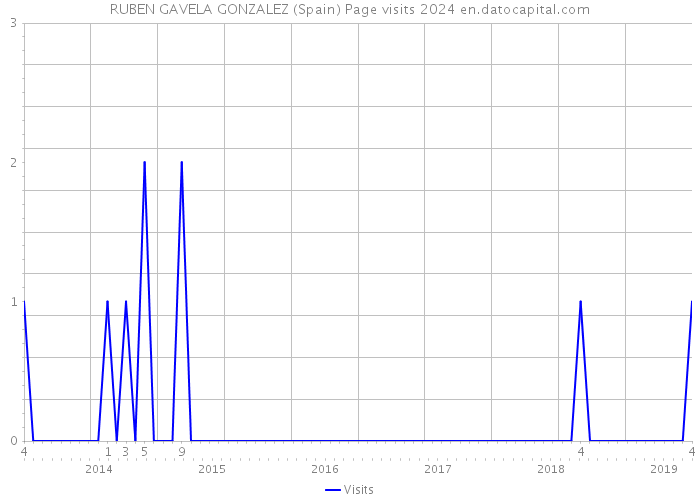 RUBEN GAVELA GONZALEZ (Spain) Page visits 2024 