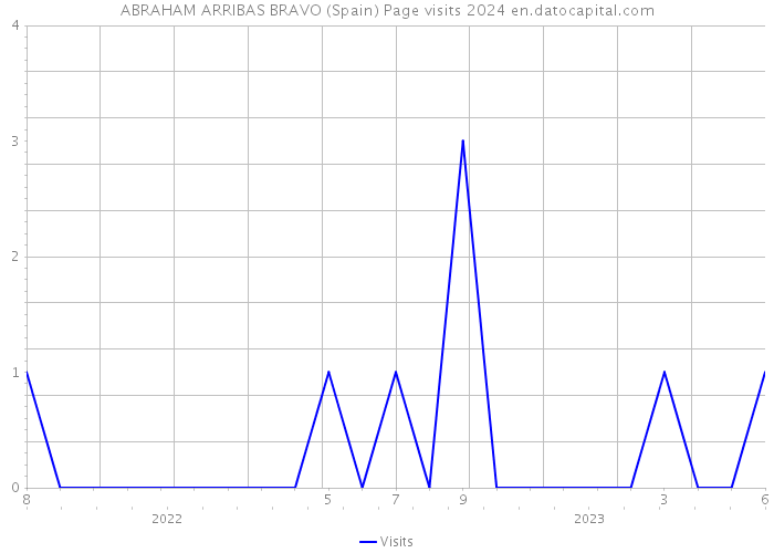ABRAHAM ARRIBAS BRAVO (Spain) Page visits 2024 