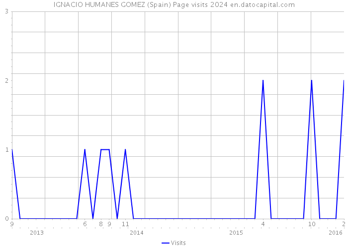 IGNACIO HUMANES GOMEZ (Spain) Page visits 2024 