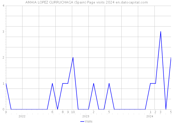 AMAIA LOPEZ GURRUCHAGA (Spain) Page visits 2024 
