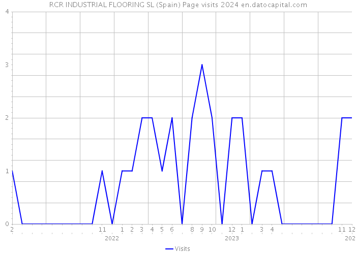 RCR INDUSTRIAL FLOORING SL (Spain) Page visits 2024 