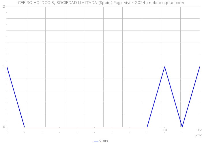 CEFIRO HOLDCO 5, SOCIEDAD LIMITADA (Spain) Page visits 2024 