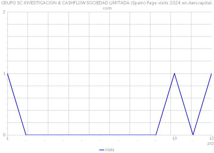 GRUPO SC INVESTIGACION & CASHFLOW SOCIEDAD LIMITADA (Spain) Page visits 2024 