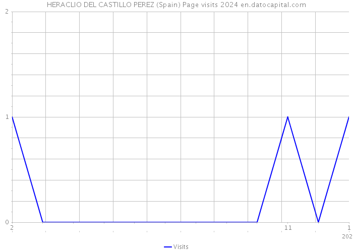 HERACLIO DEL CASTILLO PEREZ (Spain) Page visits 2024 