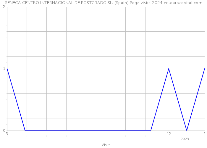 SENECA CENTRO INTERNACIONAL DE POSTGRADO SL. (Spain) Page visits 2024 