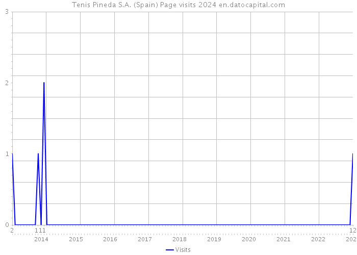 Tenis Pineda S.A. (Spain) Page visits 2024 