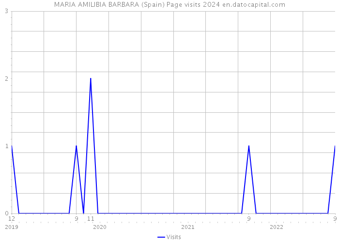 MARIA AMILIBIA BARBARA (Spain) Page visits 2024 
