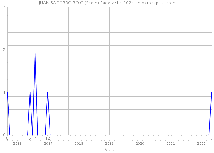 JUAN SOCORRO ROIG (Spain) Page visits 2024 