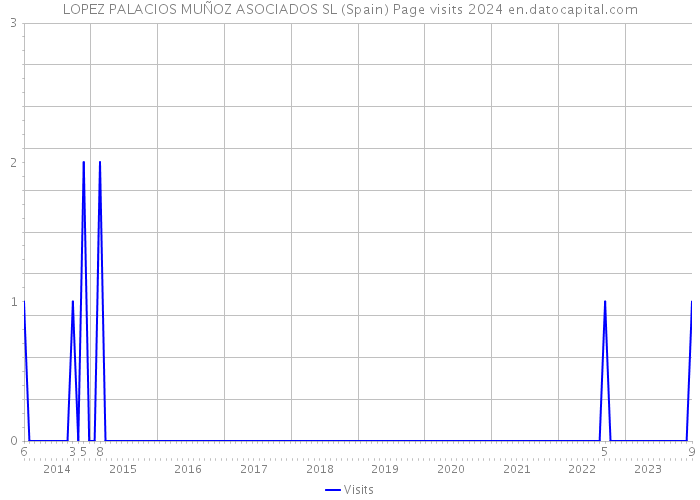 LOPEZ PALACIOS MUÑOZ ASOCIADOS SL (Spain) Page visits 2024 