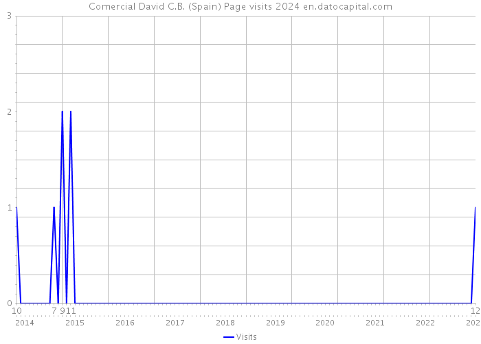 Comercial David C.B. (Spain) Page visits 2024 