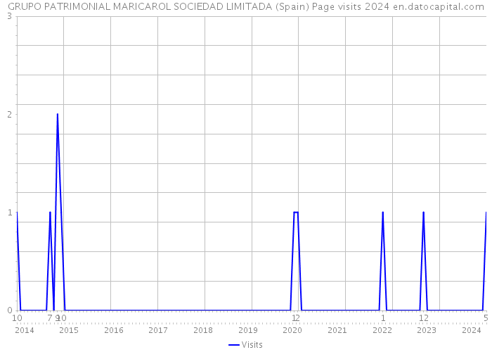 GRUPO PATRIMONIAL MARICAROL SOCIEDAD LIMITADA (Spain) Page visits 2024 