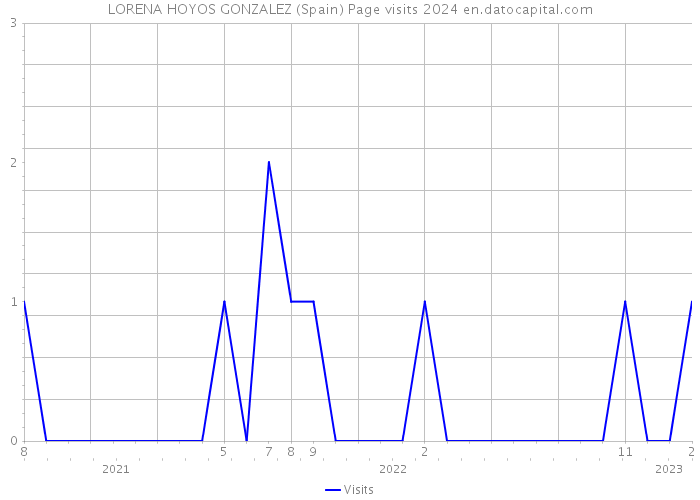 LORENA HOYOS GONZALEZ (Spain) Page visits 2024 