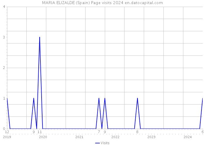 MARIA ELIZALDE (Spain) Page visits 2024 